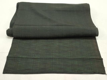 平和屋着物▼小紋 解き反物 着尺 格子 逸品 DABE6823zy