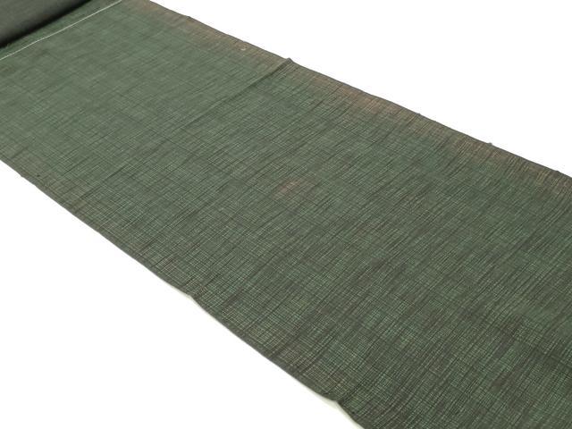 平和屋着物▼小紋 解き反物 着尺 格子 逸品 DABE6823zy