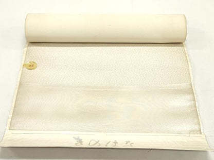 平和屋着物▼西陣　名古屋帯　帯反物　唐織　枝花文　金糸　証紙付き　逸品　未使用　DABE6835zy