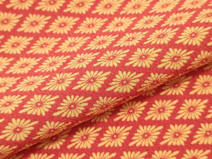 平和屋着物▼羽織・コート 解き反物 羽尺 花菱文 逸品 DABE6915zy