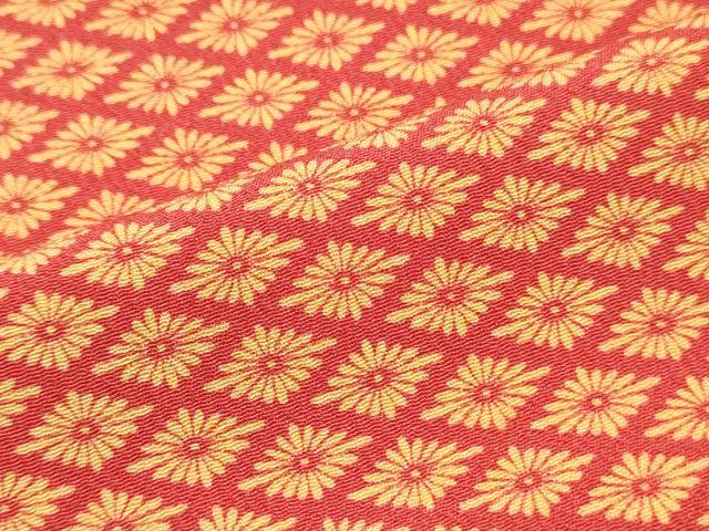 平和屋着物▼羽織・コート 解き反物 羽尺 花菱文 逸品 DABE6915zy