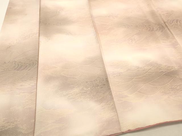 平和屋着物■上質な小紋 立波文 暈し染め 正絹 逸品 DABE6958zy