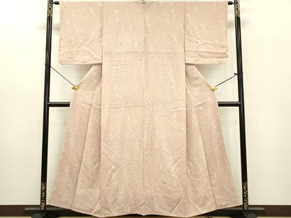 平和屋着物■上質な小紋 葡萄蔦の葉文 正絹 逸品 DABE6968zy