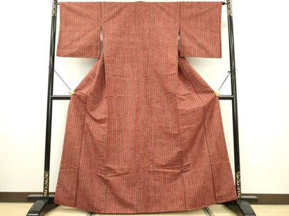 平和屋着物■上質な紬 間道 正絹 逸品 DABE6977zy