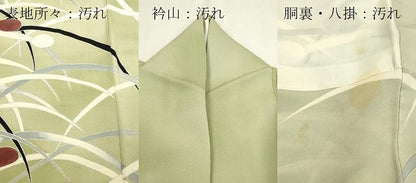 平和屋着物■訪問着 草花文 暈し染め 銀彩 鬼しぼ縮緬 正絹 逸品 DABE6984zy
