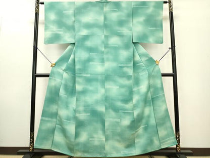 平和屋着物■上質な小紋 霞文 暈し染め 正絹 逸品 DABE6988zy