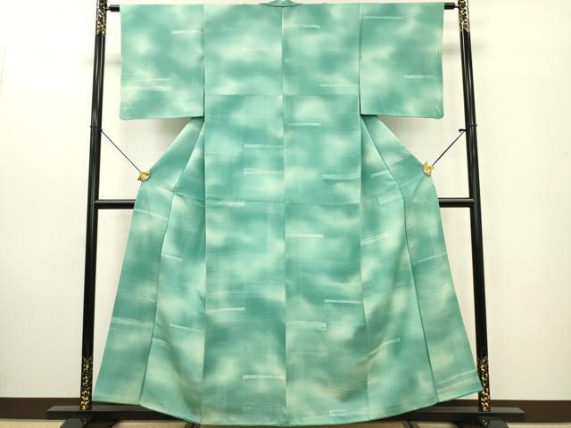 平和屋着物■上質な小紋 霞文 暈し染め 正絹 逸品 DABE6988zy