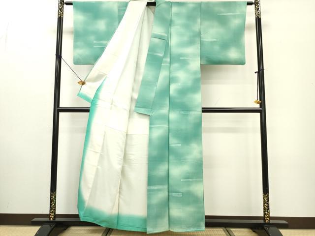 平和屋着物■上質な小紋 霞文 暈し染め 正絹 逸品 DABE6988zy