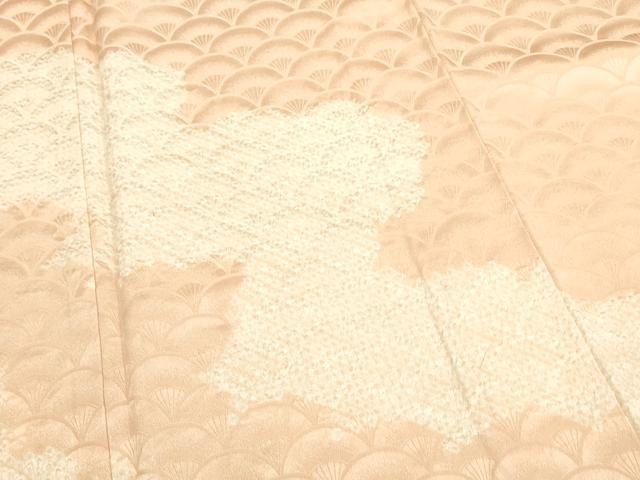 平和屋着物■訪問着 絞り 霞文 正絹 逸品 DABE7000zy
