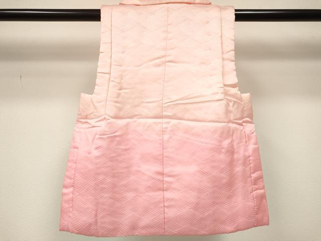 平和屋着物[]女の子　子供　被布　立波地紋　暈し染め　逸品　DABE7007ma