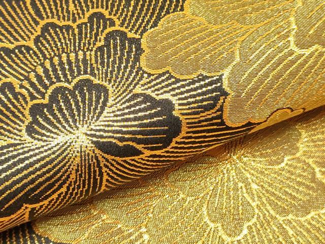 平和屋着物[]女の子　子供　両面　全通柄袋帯　舞花文　金糸　逸品　DABE7017ma