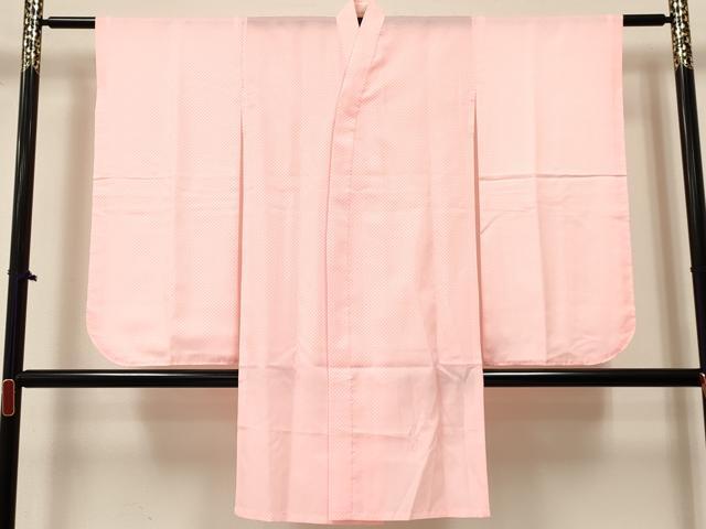 平和屋着物[]七五三　女の子　７歳　祝着　四つ身　襦袢(無双仕立て)セット　束ね熨斗鈴花文　逸品　DABE7027ma