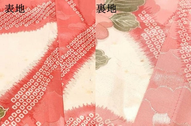 平和屋着物[]七五三　女の子　３歳　祝着　三つ身　単衣　菊　洗える着物　DABE7046ma