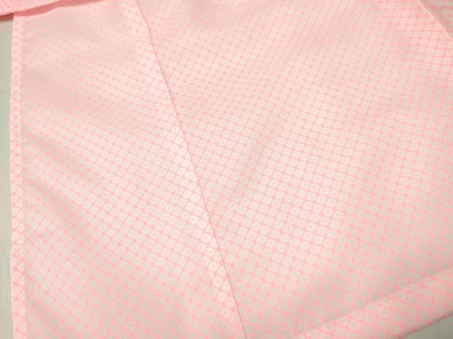 平和屋着物[]女の子　子供　長襦袢　単衣　鹿の子文様　半衿刺繍　洗える着物　DABE7051ma