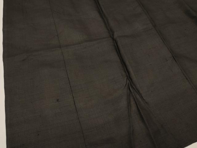 平和屋着物[]男の子　子供　黒紋付　紬地　逸品　DABE7055ma