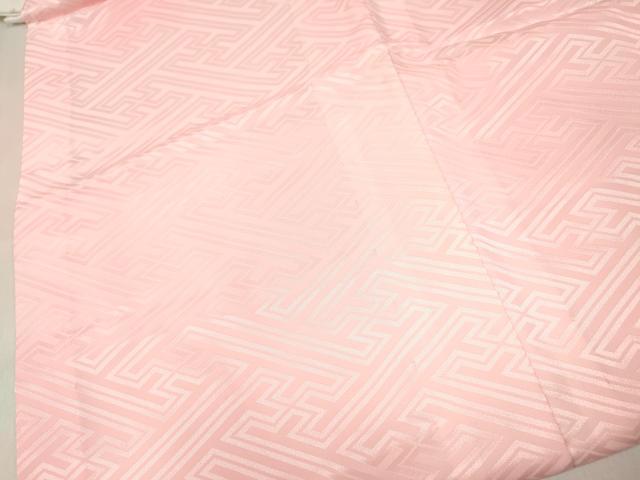 平和屋着物[]女の子　子供　長襦袢　無双仕立て　紗綾形地紋　暈し染め　半衿刺繍　洗える着物　DABE7059ma