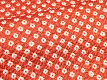 平和屋着物[]七五三　女の子　７歳　祝着　四つ身　総絞り　逸品　DABE7081ma