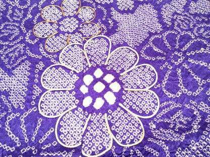 平和屋着物[]七五三　女の子　７歳　祝着　四つ身　駒刺繍　絞り　菊　逸品　DABE7084ma