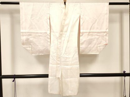 平和屋着物[]七五三　女の子　３歳　祝着　三つ身　長襦袢(袷)セット　女人扇面花文　金彩　逸品　DABE7087ma
