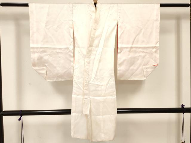 平和屋着物[]七五三　女の子　３歳　祝着　三つ身　長襦袢(袷)セット　女人扇面花文　金彩　逸品　DABE7087ma