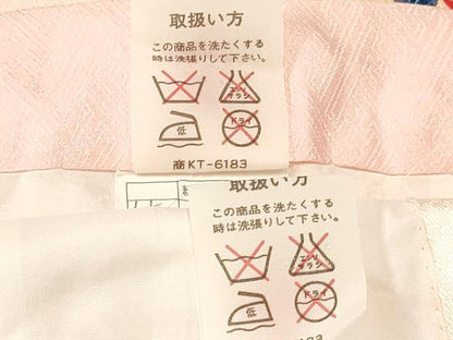 平和屋着物[]七五三　女の子　３歳　祝着　三つ身　長襦袢(袷)セット　女人扇面花文　金彩　逸品　DABE7087ma