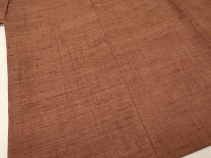 平和屋着物[]お宮参り　男の子　祝着　産着　初着　のしめ　単衣　紬地　小豆色　逸品　DABE7107ma