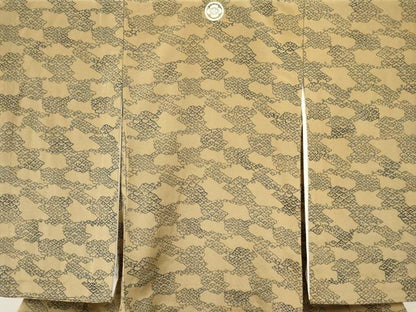 平和屋着物[]お宮参り　男の子　祝着　産着　初着　のしめ　単衣　幾何学文様　逸品　DABE7108ma