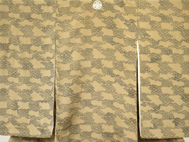 平和屋着物[]お宮参り　男の子　祝着　産着　初着　のしめ　単衣　幾何学文様　逸品　DABE7108ma
