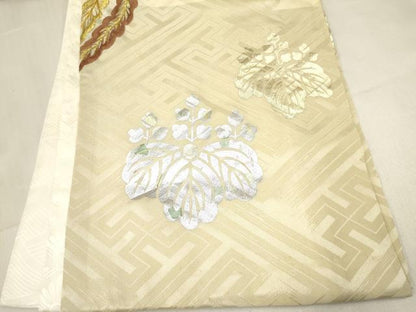 平和屋着物[]お宮参り　男の子　祝着　産着　初着　のしめ　刺繍　鳳凰桐文　暈し染め　金銀彩　逸品　DABE7109ma