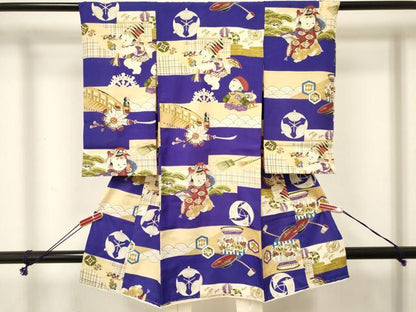 平和屋着物[]お宮参り 男の子 祝着 産着 初着 のしめ 唐子 陶器花文 逸品 DABE7121ma