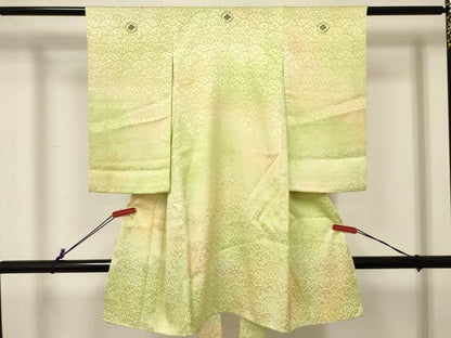 平和屋着物[]お宮参り　男の子　祝着　産着　初着　のしめ　花青海波地紋　暈し染め　逸品　DABE7127ma