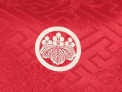 平和屋着物[]お宮参り　女の子　祝着　産着　初着　のしめ　駒刺繍　束ね熨斗鞠花文　暈し染め　金彩　逸品　DABE7137ma