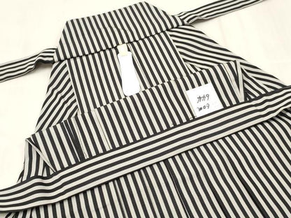 平和屋着物[]男の子　子供　行灯袴　縞　逸品　DABE7146ma