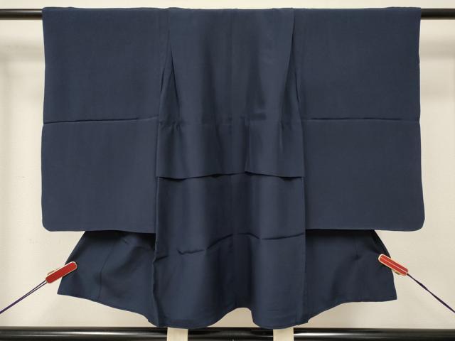 平和屋着物[]七五三　男の子　祝着・色紋付羽織セット　濃藍色　逸品　DABE7167ma