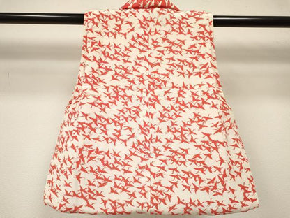 平和屋着物[]女の子　子供　被布　群れ鶴　逸品　DABE7197ma