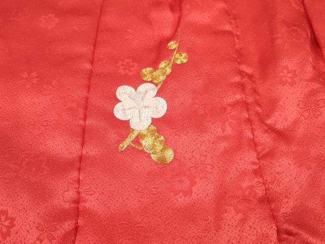 平和屋着物[]女の子　子供　被布　駒刺繍　総刺繍　枝梅丸文　DABE7200ma