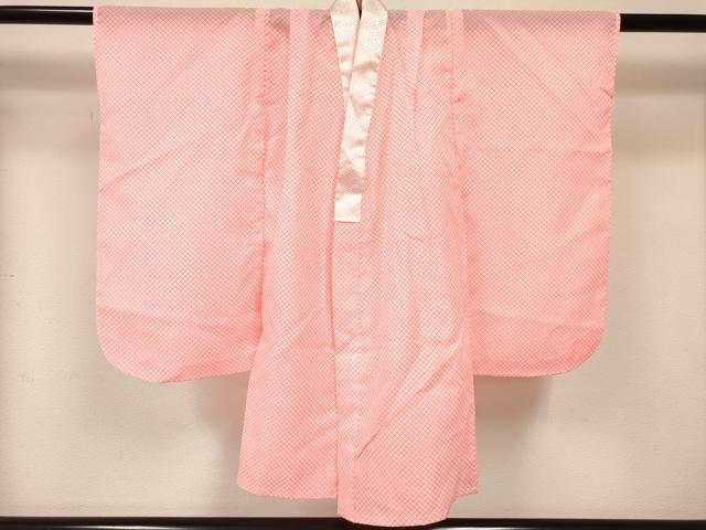 平和屋着物[]七五三　女の子　３歳　祝着　三つ身　長襦袢(単衣)・被布セット　鈴花文　暈し染め　金彩　DABE7206ma