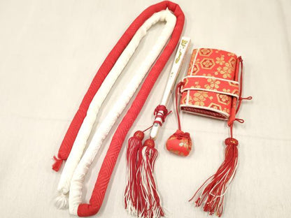 平和屋着物[]和装小物 女の子 子供 小物(帯締め・箱迫・扇子)セット 逸品 DABE7212ma