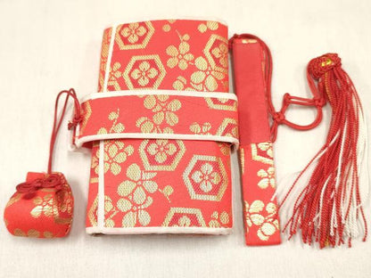 平和屋着物[]和装小物　女の子　子供　小物(帯締め・箱迫・扇子)セット　逸品　DABE7212ma