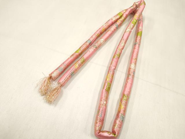 平和屋着物[]和装小物　女の子　子供　小物(帯締め・箱迫・びらかん・扇子・バッグ)セット　逸品　DABE7214ma