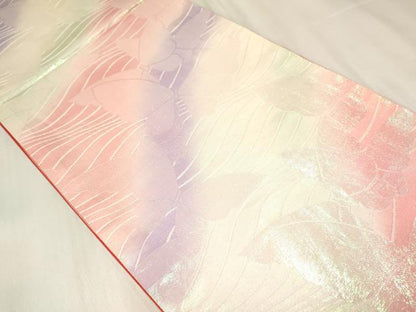 平和屋着物[]女の子　子供　西陣　全通柄袋帯　流水舞蝶文　逸品　DABE7216ma