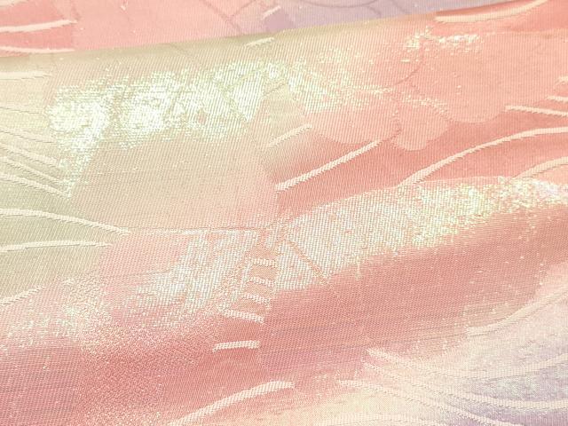 平和屋着物[]女の子　子供　西陣　全通柄袋帯　流水舞蝶文　逸品　DABE7216ma