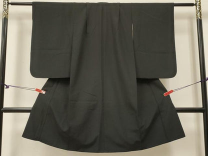 平和屋着物[]七五三　男の子　祝着・行灯袴セット　黒地　DABE7220ma