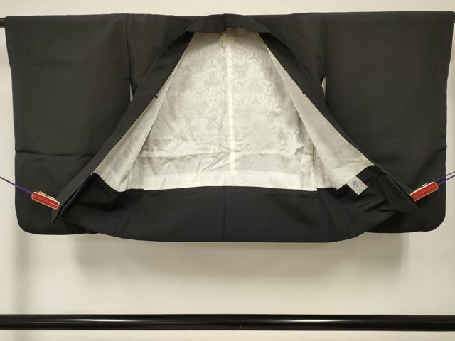 平和屋着物[]七五三　男の子　黒紋付羽織　逸品　DABE7221ma