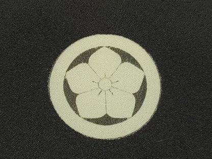 平和屋着物[]七五三　男の子　黒紋付羽織　逸品　DABE7222ma