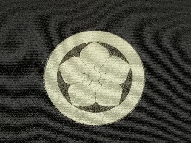 平和屋着物[]七五三　男の子　黒紋付羽織　逸品　DABE7222ma