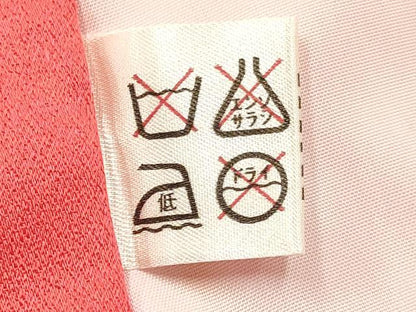 平和屋着物[]七五三　女の子　３歳　祝着　三つ身　折り鶴　鈴花文　暈し染め　金彩　逸品　DABE7223ma