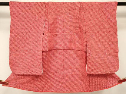 平和屋着物[]七五三　女の子　３歳　祝着　三つ身　総絞り　逸品　DABE7231ma
