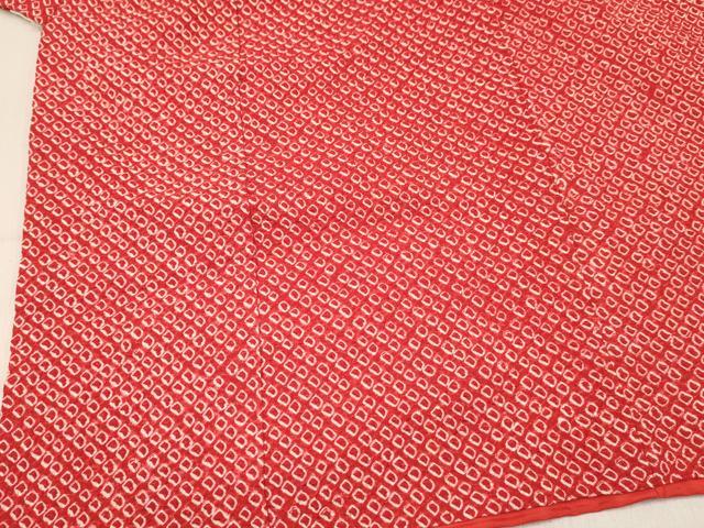 平和屋着物[]七五三　女の子　３歳　祝着　三つ身　総絞り　逸品　DABE7231ma