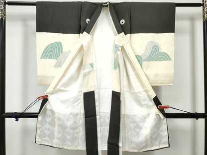 平和屋着物[]お宮参り　男の子　祝着　産着　初着　のしめ　駒刺繍　鷹　鷲　金彩　逸品　DABE7278ma